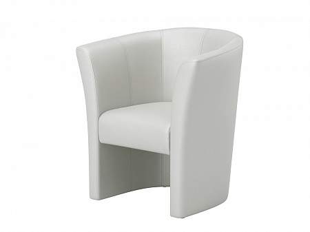 Кресло OrmaSoft, цвет: Экокожа Молочный перламутр