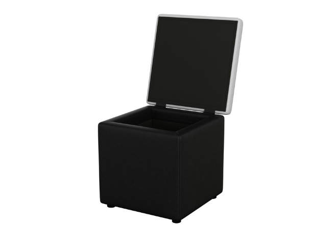 Пуф Orma soft 2, цвет: Экокожа ЧерныйБелый