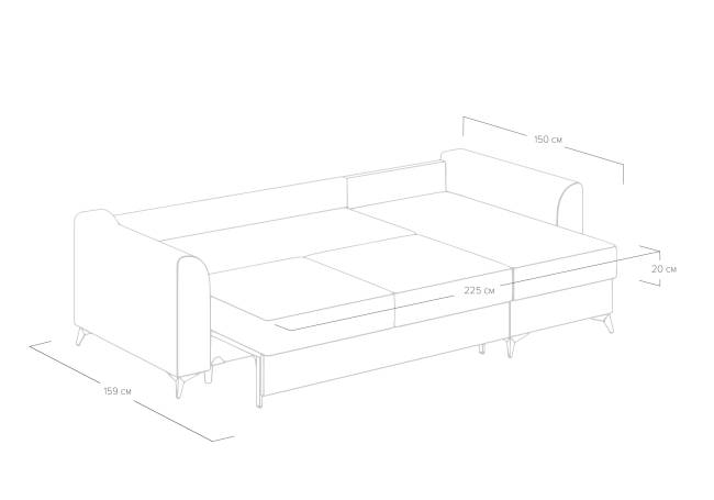 Диван Dario угловой