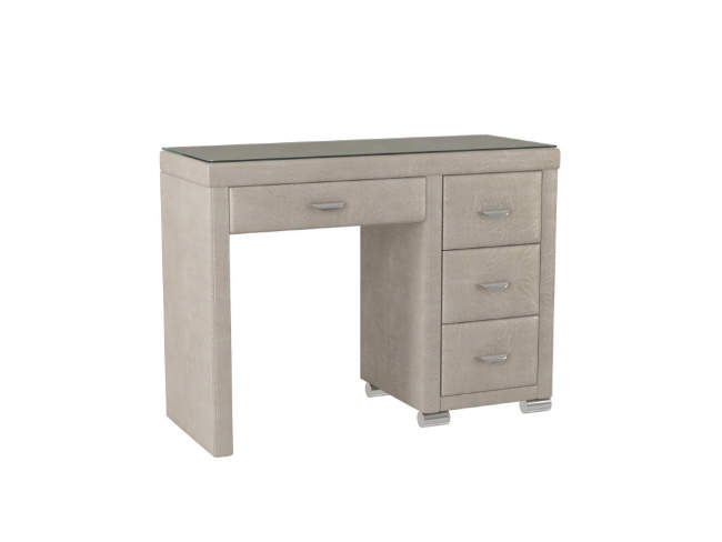 Туалетный стол OrmaSoft 2 (4 ящика) правый, цвет: Экокожа Жемчуг