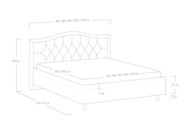 Кровать Ancona
